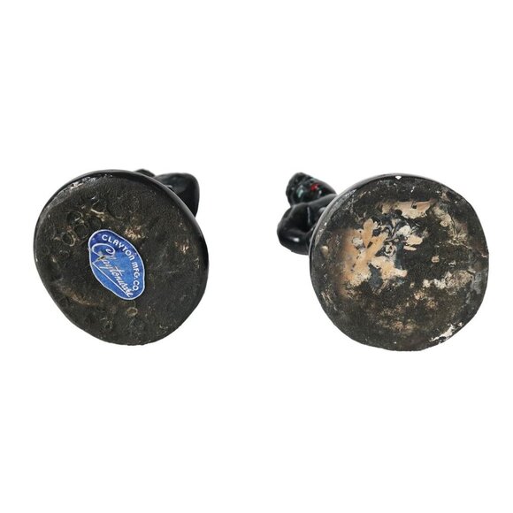 Claytonware Chalk Harlem Dancers Black Gold Trim Vintage Mid Century - Picture 8 of 8